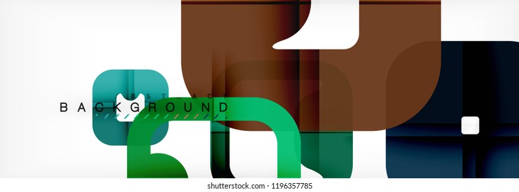 Square geometric background, multicolored template for business or technology presentation or web brochure cover layout, vector wallpaper.