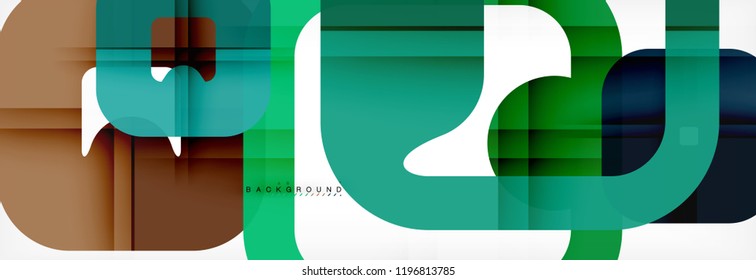 Square geometric background, multicolored template for business or technology presentation or web brochure cover layout, vector wallpaper.