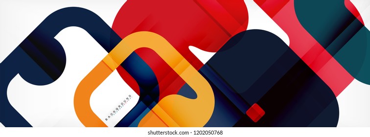Square geometric background, multicolored template for business or technology presentation or web brochure cover layout, vector wallpaper.