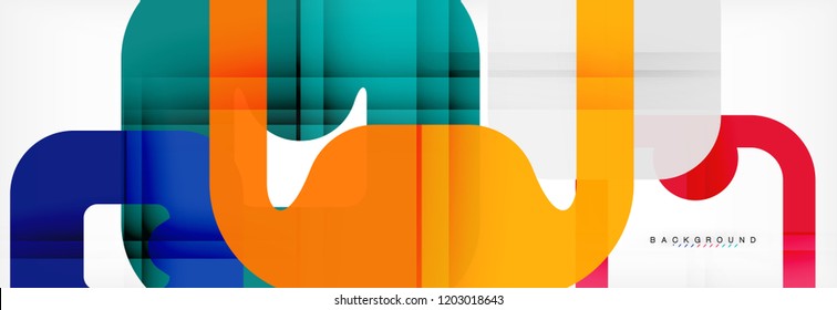 Square geometric background, multicolored template for business or technology presentation or web brochure cover layout, vector wallpaper.