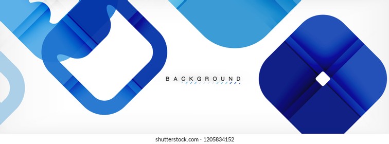 Square geometric background, multicolored template for business or technology presentation or web brochure cover layout, vector wallpaper.