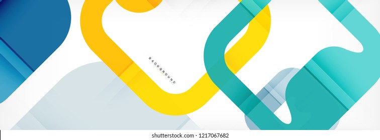 Square geometric background, multicolored template for business or technology presentation or web brochure cover layout, vector wallpaper.