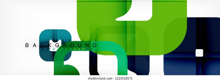 Square geometric background, multicolored template for business or technology presentation or web brochure cover layout, vector wallpaper.