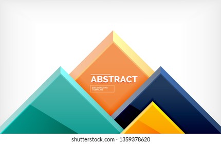 Square geometric background, vector modern template