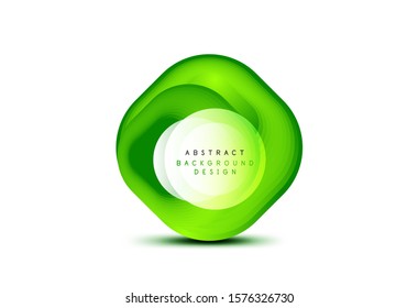 Banderas geométricas cuadradas con efecto de fusión suave 3d. Diseño de iconos de moda en tecnología digital. Ilustración vectorial para fondo de escritorio, pancarta, fondo, tarjeta, ilustración del libro, página de inicio