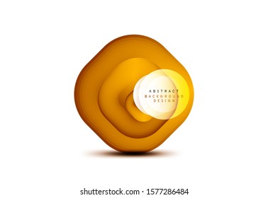 Banderas geométricas cuadradas con efecto de fusión suave 3d. Diseño de iconos de moda en tecnología digital. Ilustración vectorial para fondo de escritorio, pancarta, fondo, tarjeta, ilustración del libro, página de inicio