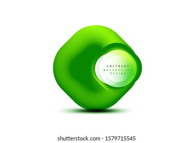 Square geometric banners with 3d smooth blend effect. Digital technology trendy icon design. Vector Illustration For Wallpaper, Banner, Background, Card, Book Illustration, landing page