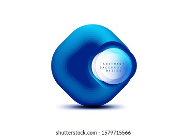 Banderas geométricas cuadradas con efecto de fusión suave 3d. Diseño de iconos de moda en tecnología digital. Ilustración vectorial para fondo de escritorio, pancarta, fondo, tarjeta, ilustración del libro, página de inicio