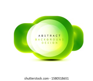 Banderas geométricas cuadradas con efecto de fusión suave 3d. Diseño de iconos de moda en tecnología digital. Ilustración vectorial para fondo de escritorio, pancarta, fondo, tarjeta, ilustración del libro, página de inicio