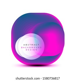 Square geometric banners with 3d smooth blend effect. Digital technology trendy icon design. Vector Illustration For Wallpaper, Banner, Background, Card, Book Illustration, landing page