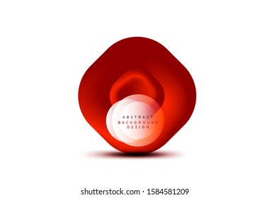 Banderas geométricas cuadradas con efecto de fusión suave 3d. Diseño de iconos de moda en tecnología digital. Ilustración vectorial para fondo de escritorio, pancarta, fondo, tarjeta, ilustración del libro, página de inicio