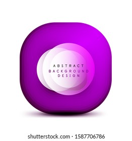 Square geometric banners with 3d smooth blend effect. Digital technology trendy icon design. Vector Illustration For Wallpaper, Banner, Background, Card, Book Illustration, landing page