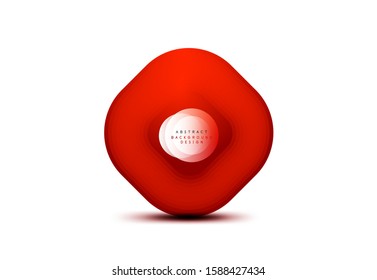 Banderas geométricas cuadradas con efecto de fusión suave 3d. Diseño de iconos de moda en tecnología digital. Ilustración vectorial para fondo de escritorio, pancarta, fondo, tarjeta, ilustración del libro, página de inicio