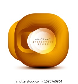 Banderas geométricas cuadradas con efecto de fusión suave 3d. Diseño de iconos de moda en tecnología digital. Ilustración vectorial para fondo de escritorio, pancarta, fondo, tarjeta, ilustración del libro, página de inicio
