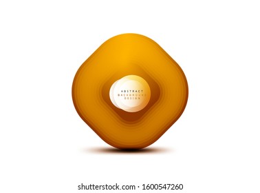 Quadratische geometrische Banner mit 3D-Effekt für eine glatte Mischung. Das Design der digitalen Technologie ist ein trendiger Icon. Vektorgrafik für Bildschirmhintergründe, Banner, Hintergrund, Karte, Buchillustration, Landing-Page