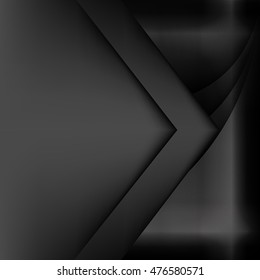 The square geometric black-metallic background