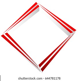 Square geometric element abstract square symbol. Square logo