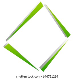 Square geometric element abstract square symbol. Square logo