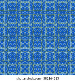 square geometric pattern. seamless vector illustration. for decor, fabric, print, wallpaper. ethnic ornament