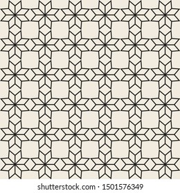 Square geometric seamless pattern. Vector monochrome background for mobile app, web design, print materials, etc.