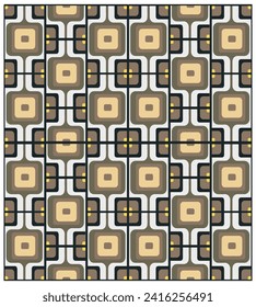 Forma geométrica cuadrada imprenta abstracta sin fisuras, mejor para impresión textil y de papel, ambos lados repiten formato de archivo vectorial.