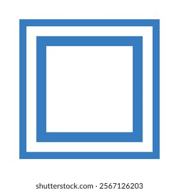 square geometric shape icon illustration design