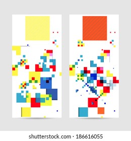 Square geometrical abstract background