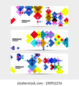 Square geometrical abstract background