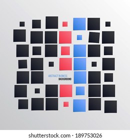 Square geometrical abstract business background. Vector