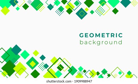 Square Geometrical Background Design Concept