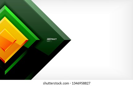 Square geometrical background, vector illustration