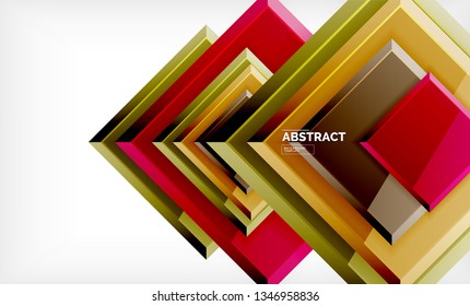 quadratischer geometrischer Hintergrund, Vektorgrafik