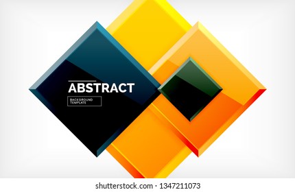 quadratischer geometrischer Hintergrund, Vektorgrafik