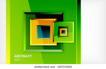 quadratischer geometrischer Hintergrund, Vektorgrafik