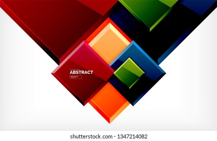 quadratischer geometrischer Hintergrund, Vektorgrafik