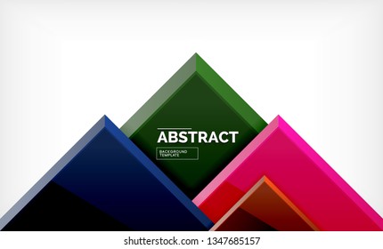 Fondo geométrico cuadrado, ilustración vectorial