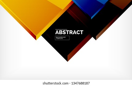 Square geometrical background, vector illustration