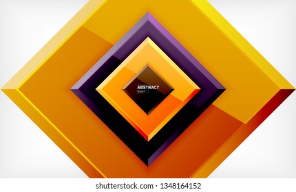 quadratischer geometrischer Hintergrund, Vektorgrafik