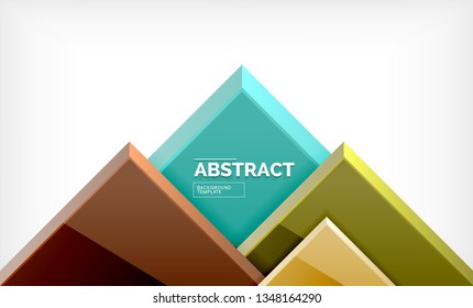 Square geometrical background, vector illustration