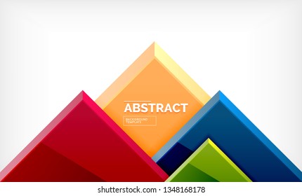 Square geometrical background, vector illustration