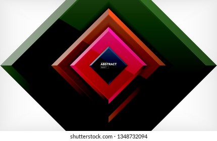 quadratischer geometrischer Hintergrund, Vektorgrafik