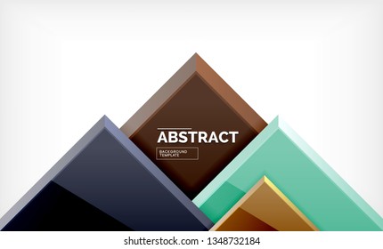 Square geometrical background, vector illustration
