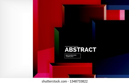 quadratischer geometrischer Hintergrund, Vektorgrafik