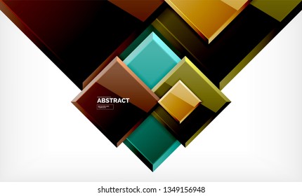 quadratischer geometrischer Hintergrund, Vektorgrafik