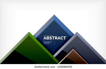 Square geometrical background, vector illustration