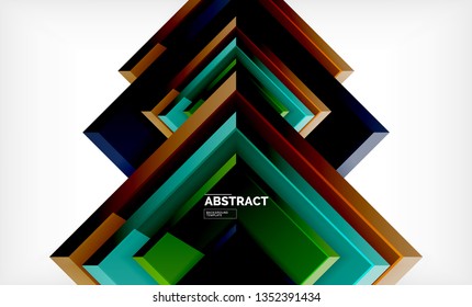 quadratischer geometrischer Hintergrund, Vektorgrafik