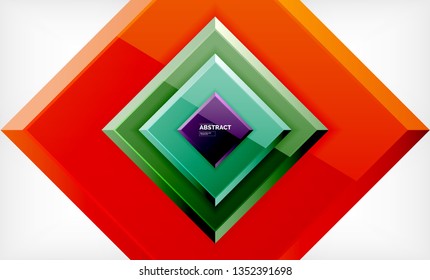 quadratischer geometrischer Hintergrund, Vektorgrafik