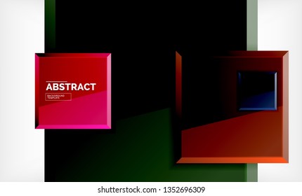 quadratischer geometrischer Hintergrund, Vektorgrafik