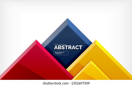 Square geometrical background, vector illustration