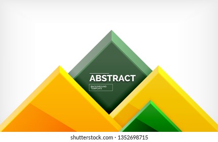 Square geometrical background, vector illustration